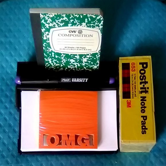 Desktop Post-it Note Tray/blk. 6 - Picture 1 of 11